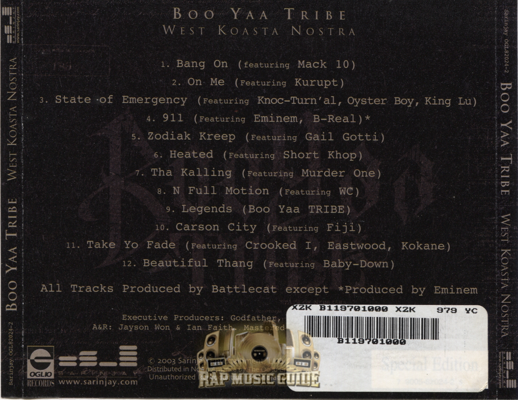 Boo-Yaa T.R.I.B.E. - West Koasta Nostra: CD | Rap Music Guide